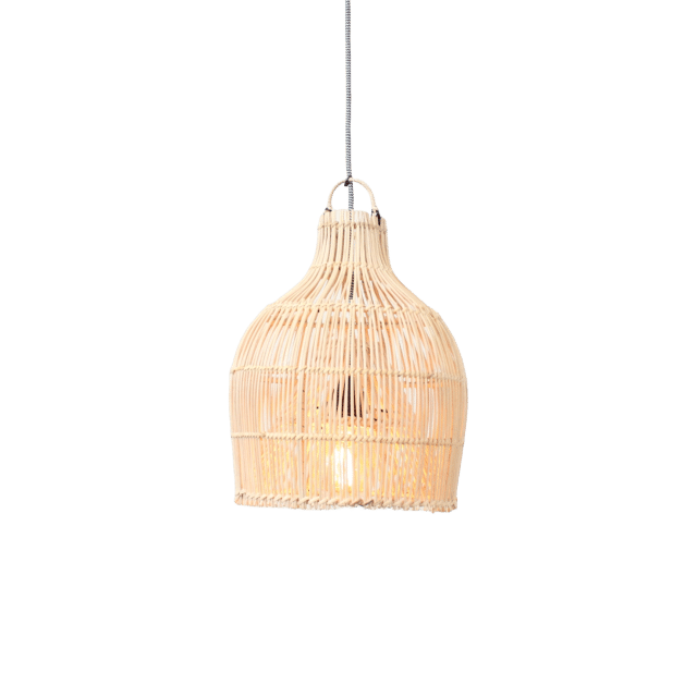 Rotan Hanglamp Dome Naturel Xs