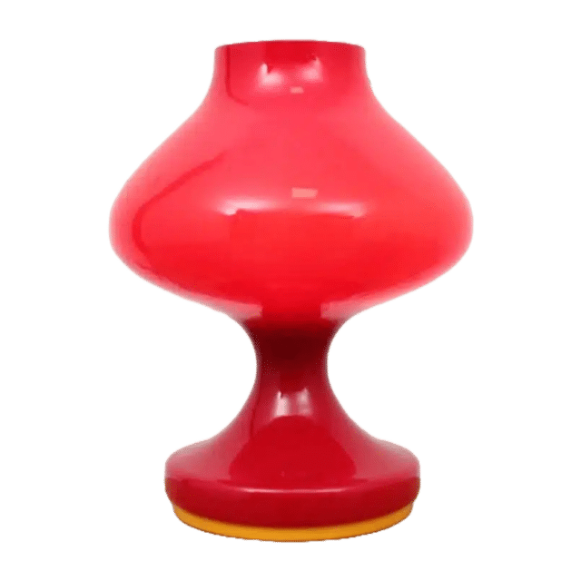 Vintage Tafellamp Stepan Tabera Oranje Rood