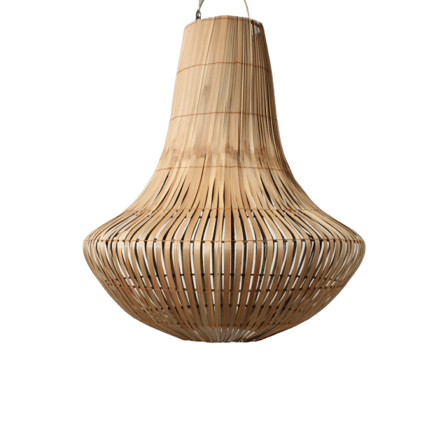 Bamboo Kroonluchter Naturel M