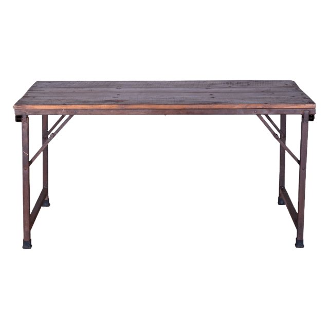Indiase Inklapbare Markttafel Metalen Frame