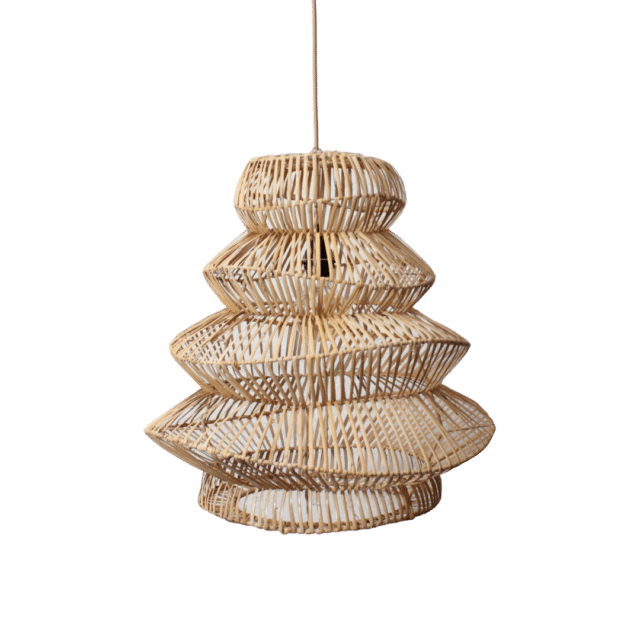 Rotan Hanglamp Pagoda Naturel S