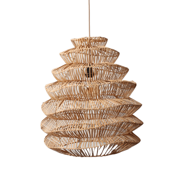 Rotan Hanglamp Pagoda Naturel M