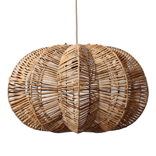 Rotan Hanglamp Ster Gemeleerd S