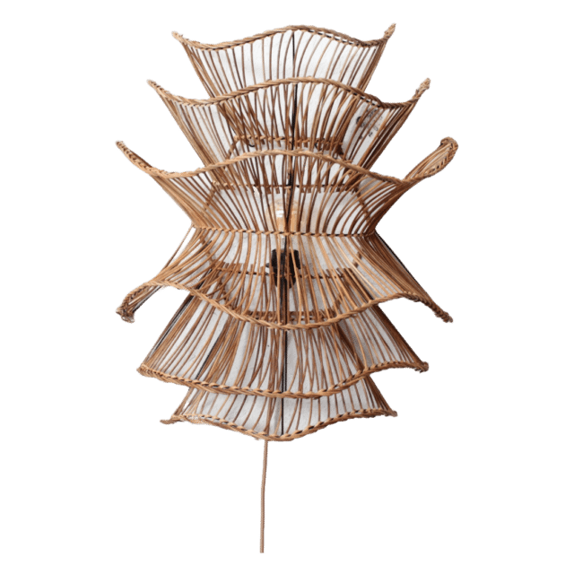 Rotan Hanglamp Wabisabi Gemeleerd L