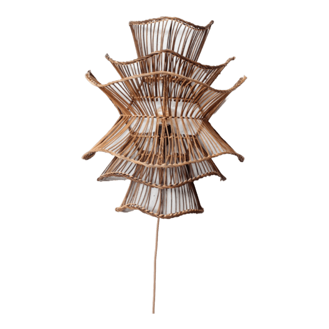 Rotan Hanglamp Wabisabi Gemeleerd S