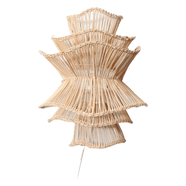 Rotan Wandlamp Wabisabi Naturel M
