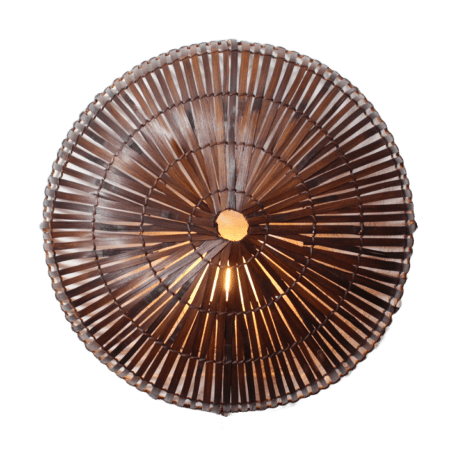 Rotan Wandlamp Sunsun Bruin L