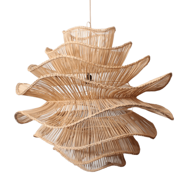 Rotan Hanglamp Wabisabi Naturel L