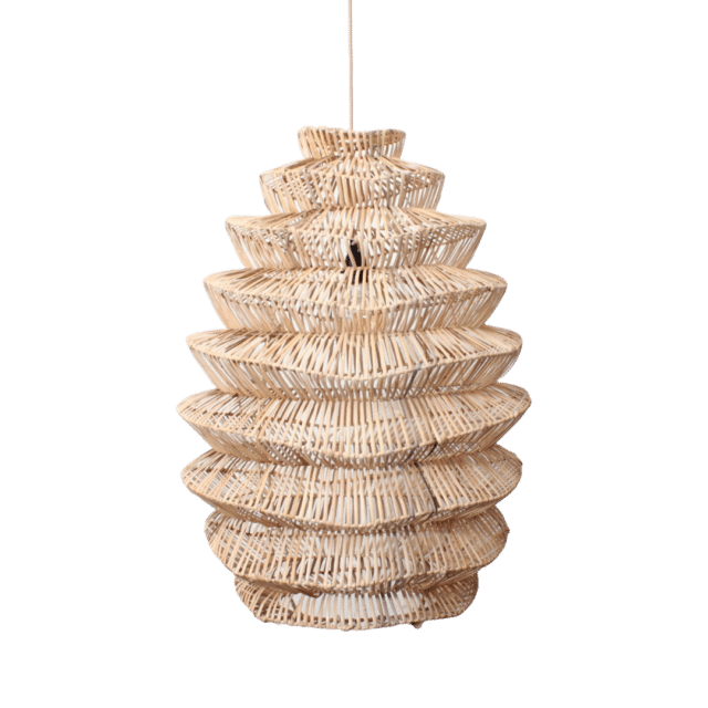 Rotan Hanglamp Pagoda Naturel L