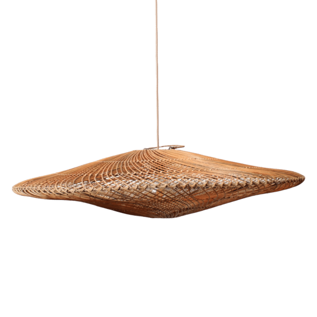 Rotan Hanglamp Ufo Gemeleerd L