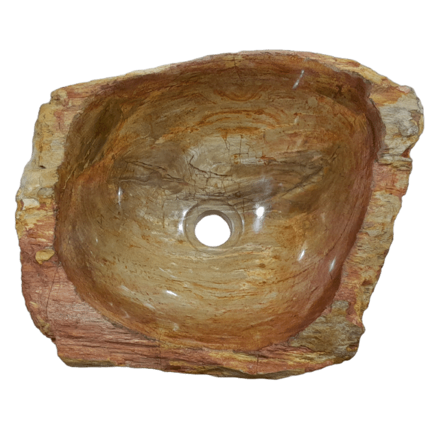 Fossiel Houten Wasbak Naturel 22765