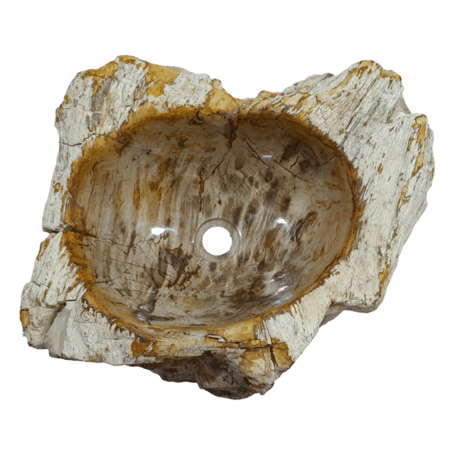 Fossiel Houten Wasbak Naturel 22766