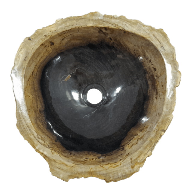 Fossiel Houten Wasbak Zwart 22780