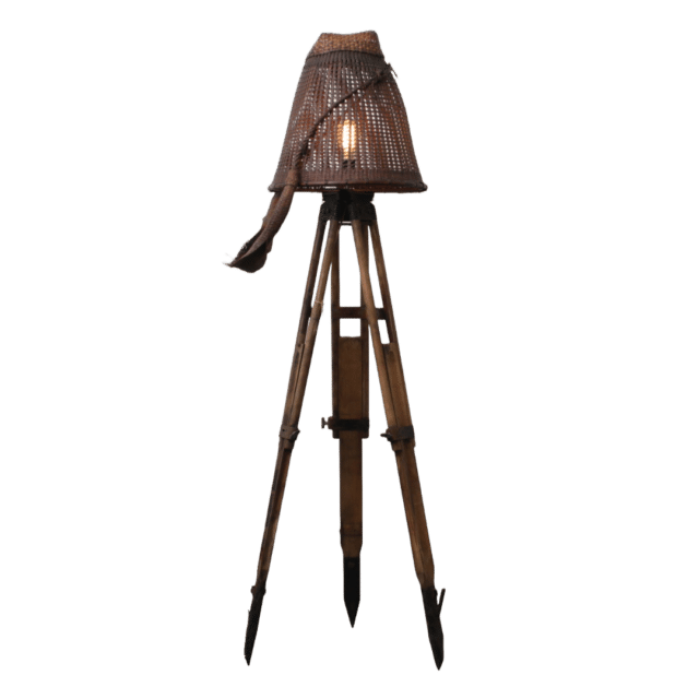Staande Lamp Oude Rijstmand