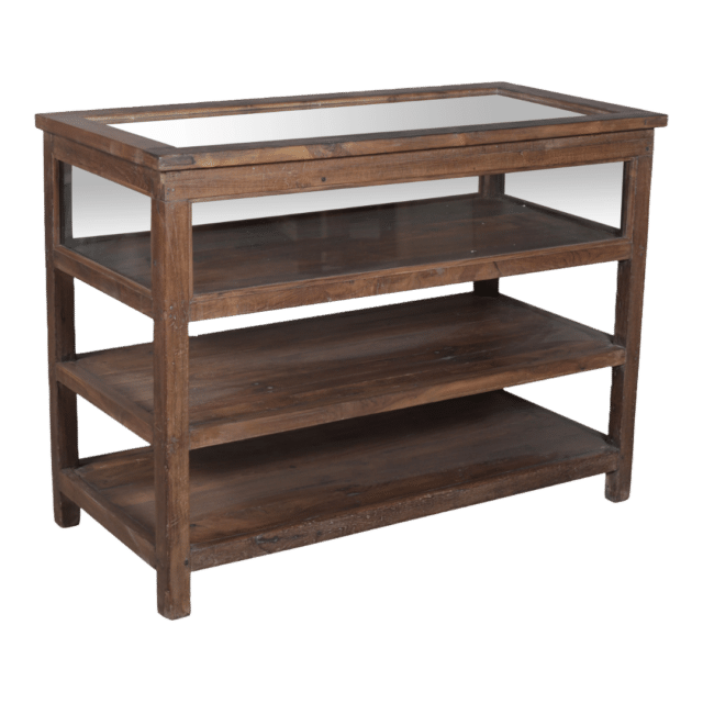 Houten Winkel Vitrine Toonbank