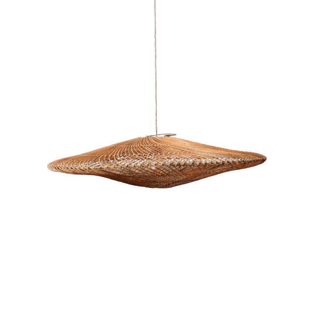 Rotan Hanglamp Ufo Gemeleerd S