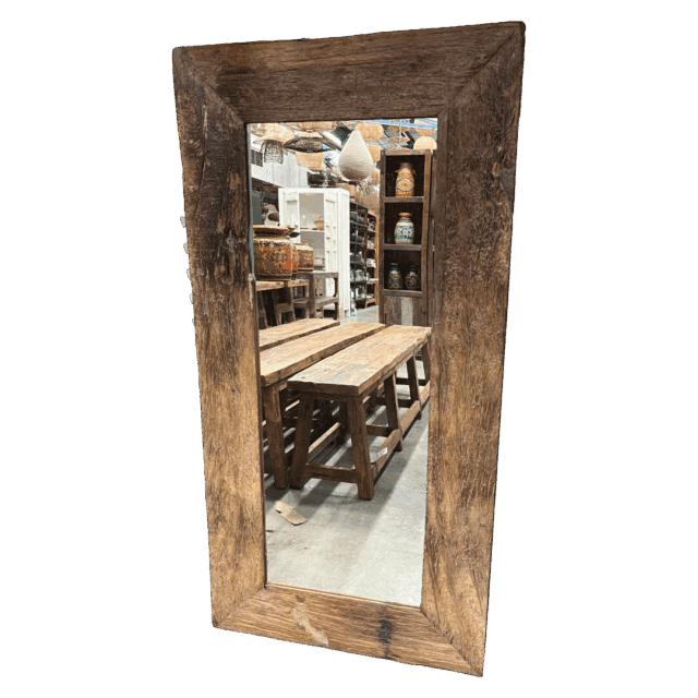 Indiase Houten Spiegel S