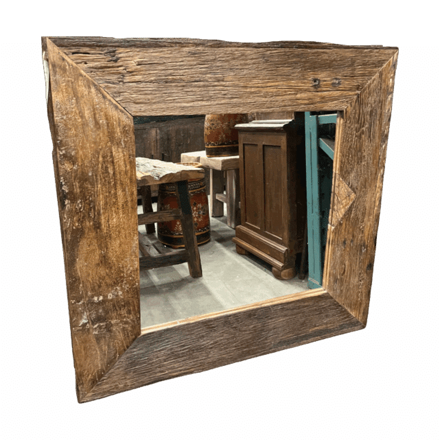 Vierkante Houten Spiegel