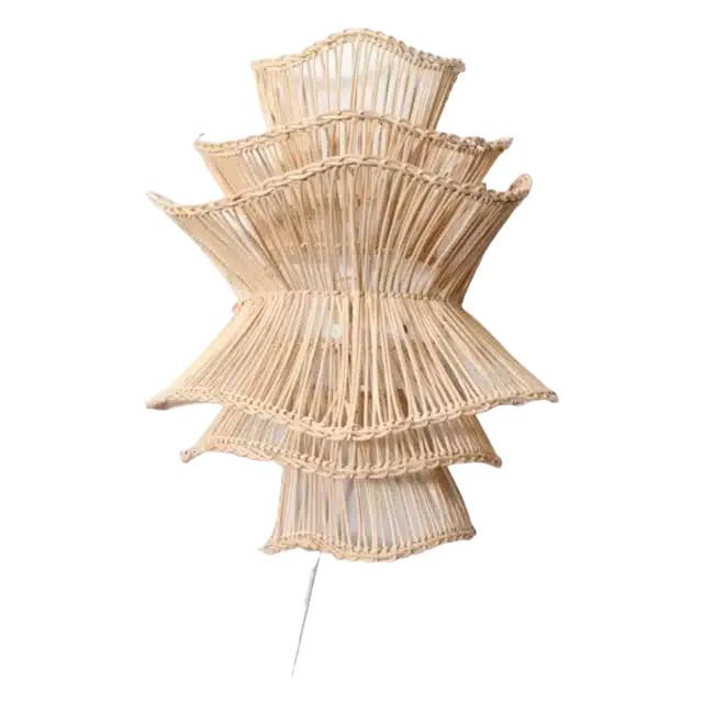 Rotan Wandlamp Wabisabi Naturel M