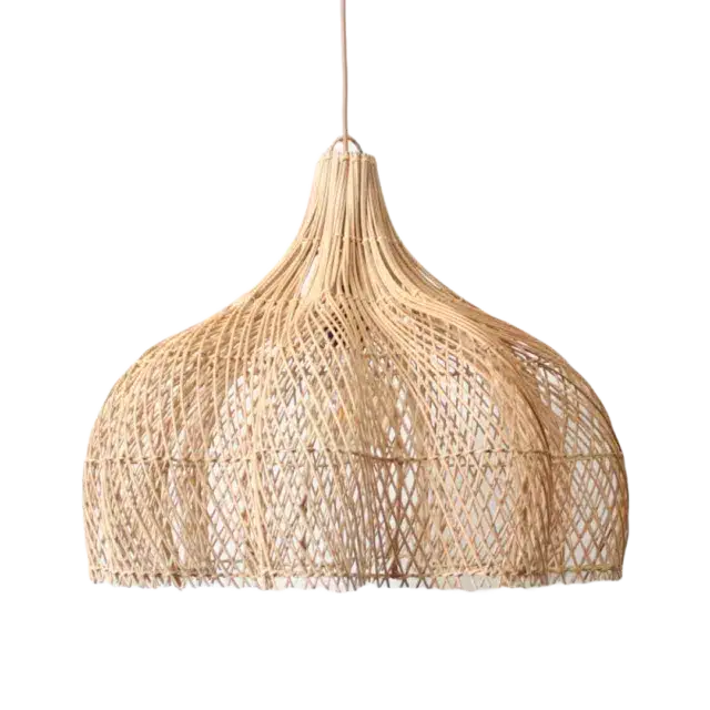 Rotan Hanglamp Bloem Naturel S