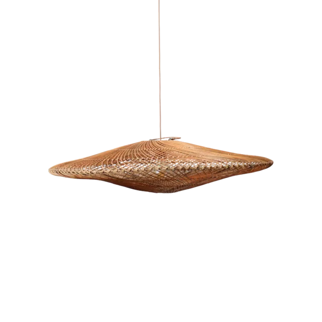 Rotan Hanglamp Ufo Gemeleerd S