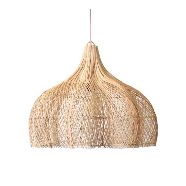 Rotan Hanglamp Bloem Naturel M