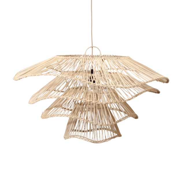 Rotan Hanglamp Wabisabi Half Naturel L