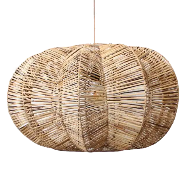 Rotan Hanglamp Ster Gemeleerd S