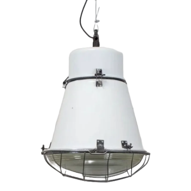 Witte Barrel Fabriekslamp