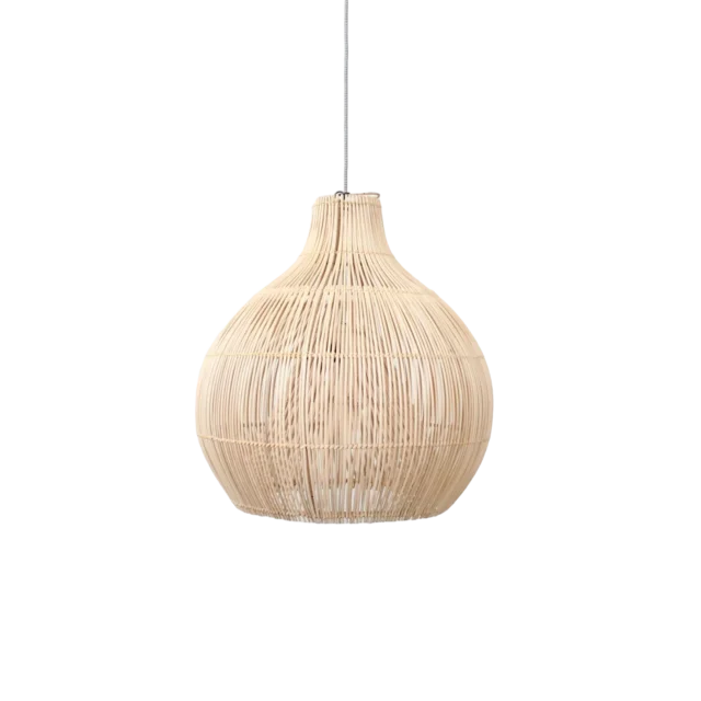 Rotan Hanglamp Dome Naturel S