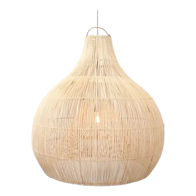 Rotan Hanglamp Dome Naturel L