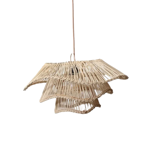 Rotan Hanglamp Wabisabi Half Naturel S