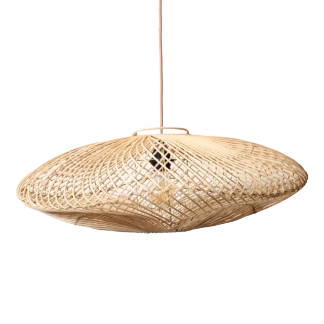Rotan Hanglamp Wolk Naturel S