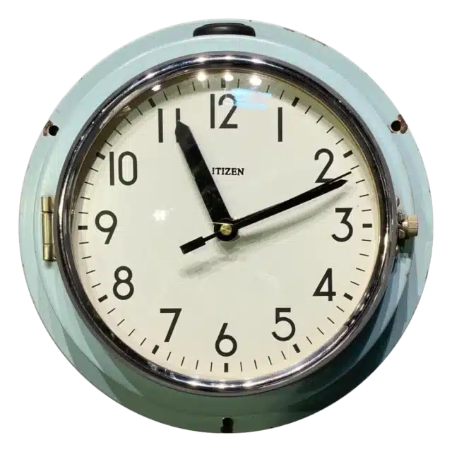 Oude Citizen Klok Blauw