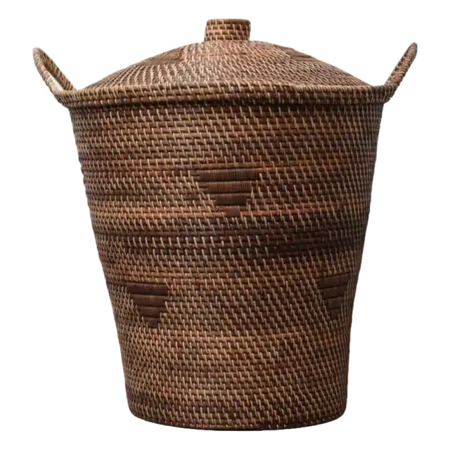 Rotan Mand Met Deksel