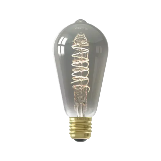 Calex Titanium Rustic Bulb Led Lamp E27 8211 100 Lumen